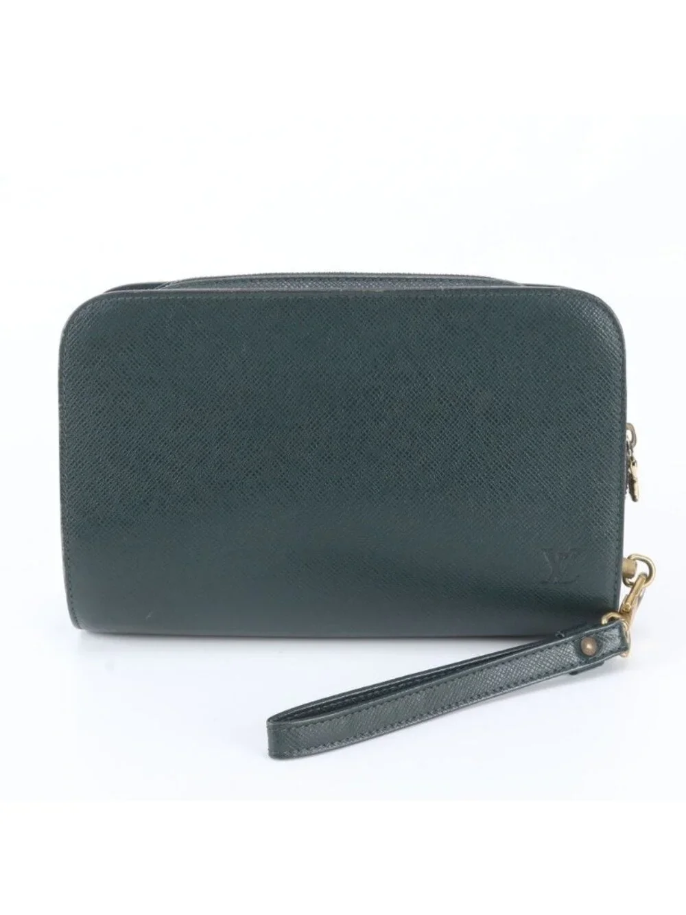 Louis Vuitton Taiga Baikal Leather Clutch Pouch Business